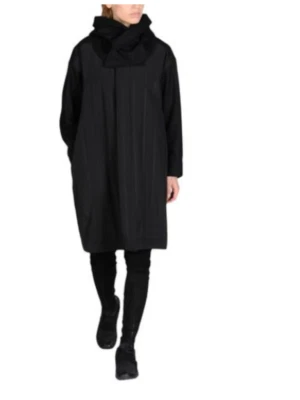 Abrigo con capucha para mujer Y-3 by Yohji Yamamoto negro tela techno forro naranja talla S Foto 1 de 4