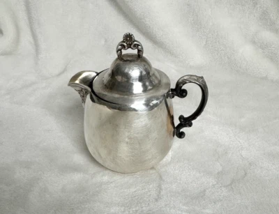 Vintage Wm. Crema de plato de plata Rogers Art Deco con tapa marca Eagle Star #104 Foto 1 de 4