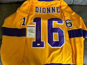 Marcel Dionne Custom Jersey Los Angeles Kings JSA - Picture 1 of 2