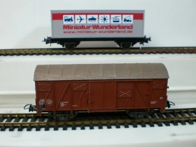 ROCO Ho (277) Carro chiuso tetto invecchiato-Carro Container Miniatur- Perfetti - Immagine 1 di 4