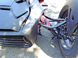 Ryker Shock Cover  Can Am, 2 Couvre Amortisseur Red Monster - Picture 1 of 5