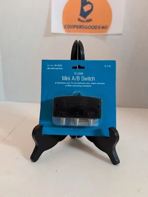 Vintage Radio Shack 75 Ohm Mini A/B Switch. New in Package. - Image 1 of 2