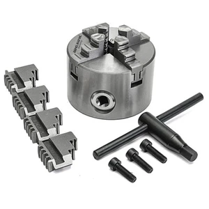 4 Backenfutter Ø 80 / 100 / 125 / 160 / 200 / 250 mm Drehbankfutter AUSWAHL - Bild 1 von 12