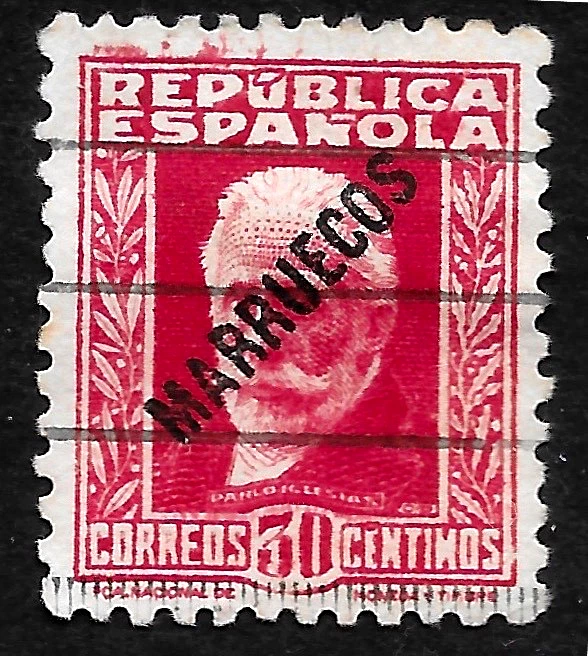 1933 SPAIN Offices in Morocco  Sc#137 used VF RARE - Image 1 of 1