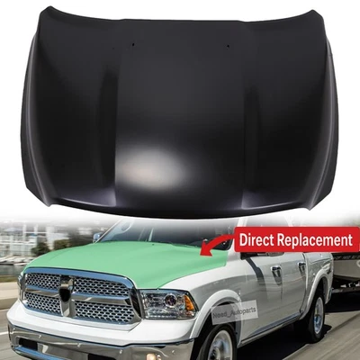 Steel Hood Panel for 2009-2010 Dodge Ram 1500 Primed Fit 2011-2022 Ram 1500 Foto 1 de 4
