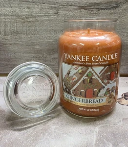 Yankee Candle Large Jar Gingerbread Scented Candle Holidays Long Lasting VHTF - Picture 1 of 8