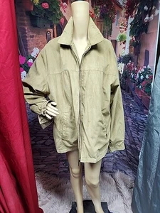 Weatherproof XL Tan Micro Fiber Suede Multiple Pocket Jacket EUC - Picture 1 of 8