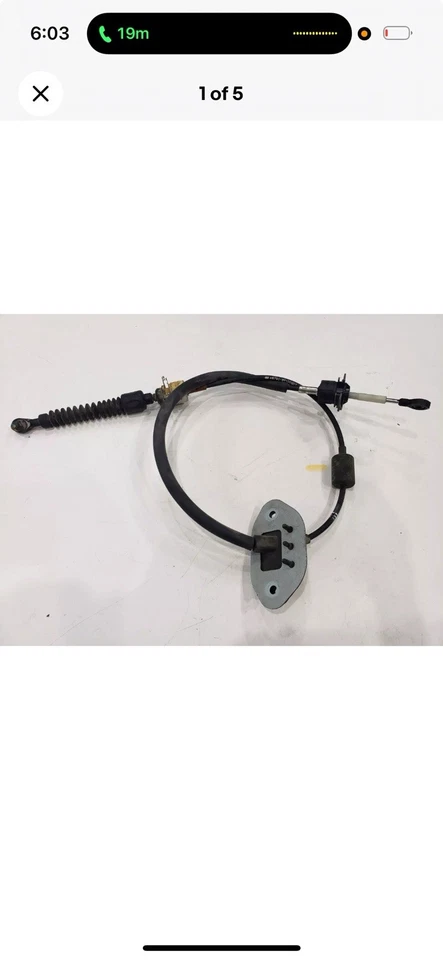 2012 Hyundai Elantra transmission gear shifter cable oem - Image 1 of 1