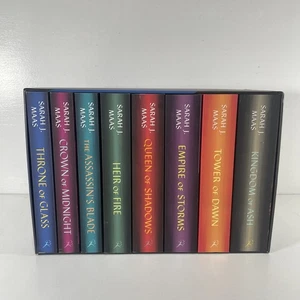 Throne of Glass The Complete Collection 8 Book Box Set Sarah J. Maas Paperback - Picture 1 of 3