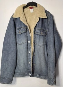 Oakley Jean Jacket Sherpa Lined Size Large - Picture 1 of 6