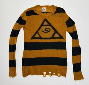 UNIF Pyramid Triangle Logo Mohair Pullover Damen Größe M *RAR* - Bild 1 von 5