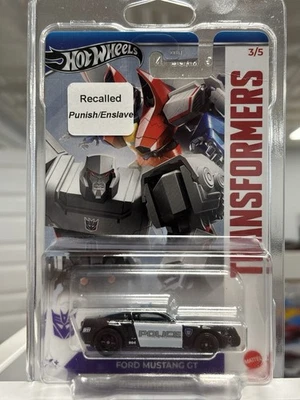 2024 Hot Wheels Recalled Transformers Ford Mustang GT "To Punish and Enslave" - Image 1 of 3