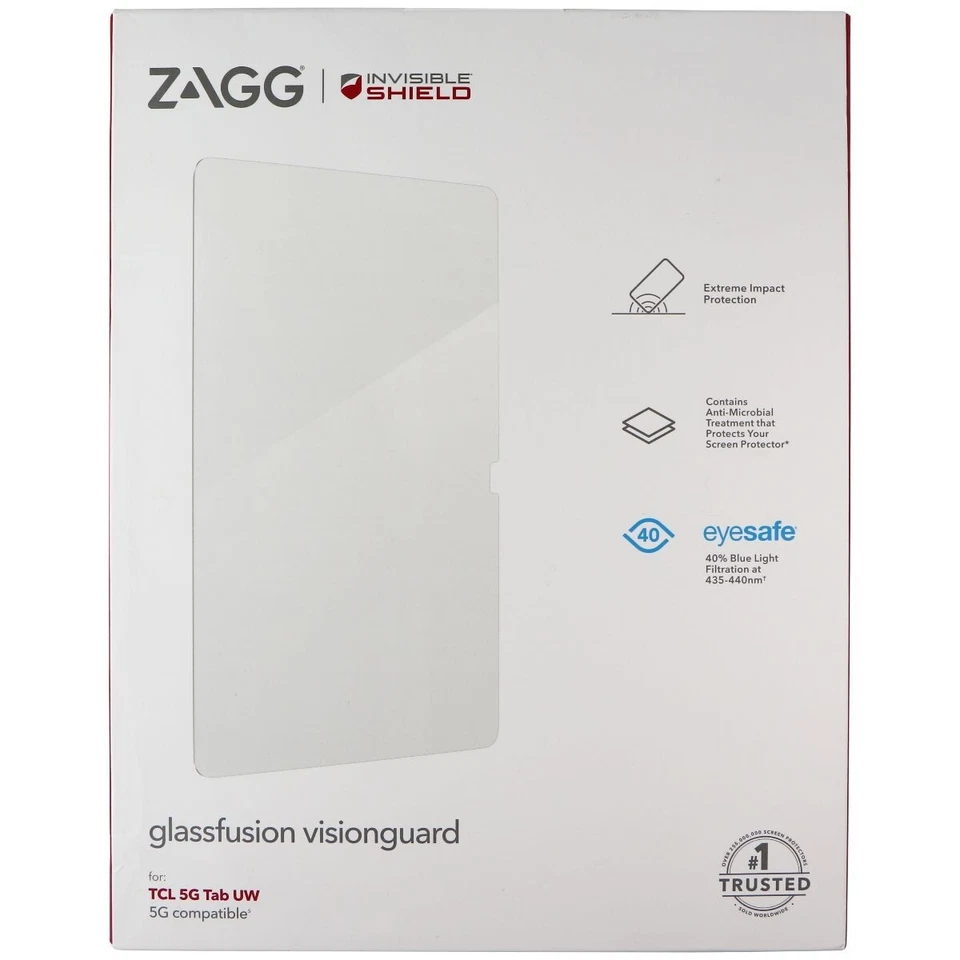 ZAGG InvisibleShield Glassfusion Visionguard Screen Protector for TCL 5G Tab UW - Image 1 of 1