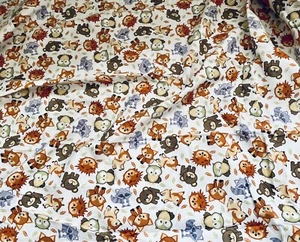Woodland Forest Creatures Baby Receiving Blanket Flannel - Picture 1 of 2