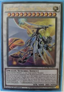 YuGiOh Cosmic Quasar Dragon Ultra Rare 1st Edition DUNE-EN037 - Picture 1 of 1