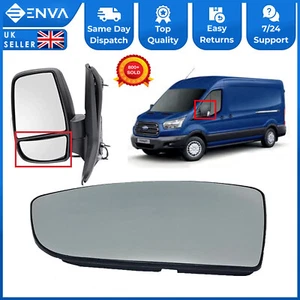Ford Transit MK8 Lower Door Wing Mirror Glass Passenger Left Back Plate 1855103 - Picture 1 of 5