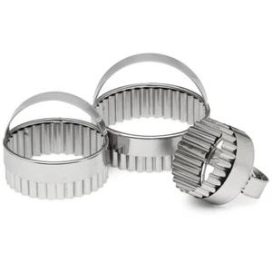 NEW Appetito Crinkle Scone Cutter Set with Handles 3pce - Picture 1 of 1