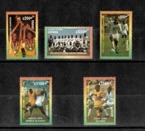 Ghana 1997 - World Soccer Champions - Set of 5 Stamps - Scott #B1-5 - MNH - Picture 1 of 1