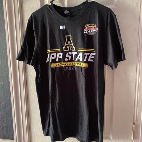 DUKES CLASSIC APPALACHIAN STATE MOUNTAINEERS 2021 MENS MED SS BLACK T SHIRT Cover
