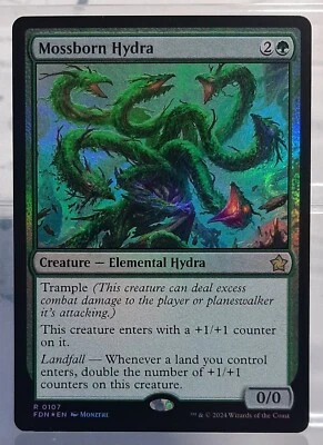 Mossborn Hydra - Rare/Foil/Kreatur - Magic: The Gathering Foundation - EN/DE/NM - Bild 1 von 4