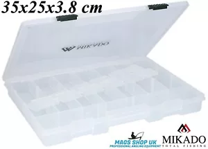 MIKADO BIG PLASTIC TACKLE BOX 1 SIDED 35 x 25 x 3.8 CM, PIKE - Picture 1 of 1
