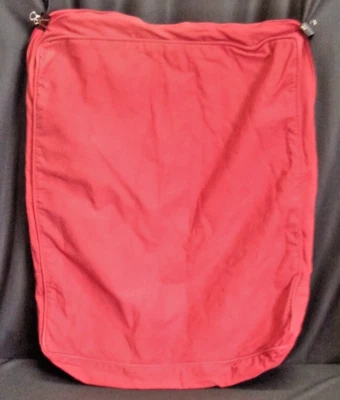 Pottery Barn Basic Grand Chair Seat SLIPCOVER ONLY Cranberry Twill 22x25 MARKS - Image 1 of 4