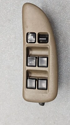 🔥98-01 Interruptor de bloqueo de ventana de puerta eléctrica maestro conductor izquierdo nissan altima bisel bronceado Foto 1 de 4