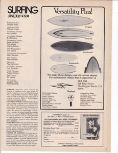 Tablas de surf Sea Ski 1974 anuncio impreso - Imagen 1 de 1