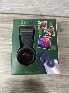 Jagermeister Smart Phone Camera Lens 3 In 1 Fish Eyes Macro Wide Universal Clip - Picture 1 of 8