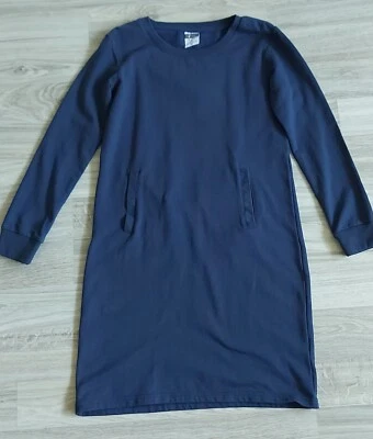 Damen Sweatkleid Langarm Blau Gr. S - Bild 1 von 4