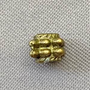 Dotted Square Spacer Beads 5x4mm Antique Brass Plated Alloy Q100 Per Pkg - Picture 1 of 2