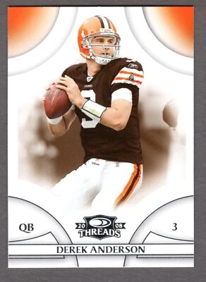 2008 DONRUSS THREADS DEREK ANDERSON CARD #129 **NM-MT** CLEVELAND BROWNS - Image 1 of 2
