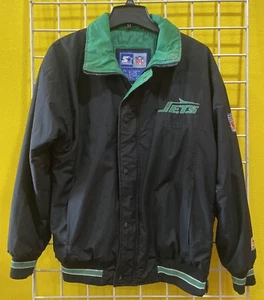 NEW YORK JETS VTG PUFFER STARTER JACKET MEN -XS - Picture 1 of 12