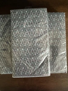 3 PACKS  Of 20 Guest Towel Lunch Napkins MADE IN USA Teal Brown Fall Chevron - Picture 1 of 5