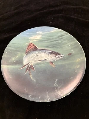 Danbury Mint Grayling Game Fish Melvyn Buckley Royal Worcester Plate - Image 1 of 4
