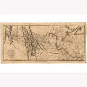 Lewis and Clark's Track Across The West; Antique Map; 1814 - Picture 1 of 11