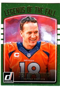 2016 Panini Donruss Peyton Manning Denver Broncos Legends of the Fall - Picture 1 of 1