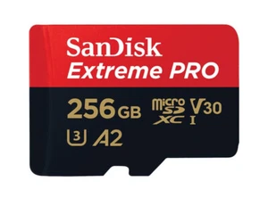 SanDisk Extreme Pro 256GB microSD SDXC SDXC UHS-I 200MB/s 140MB/s V30 U3 A2 4K U - Picture 1 of 1