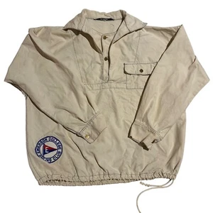 Emerson College Sailing Club Sailor Jacket VTG Cotton Made in Sweden Sz Md Patch - Picture 1 of 21