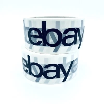 2 Rolls eBay Branded Shipping Tape With Black Logo - 2" x 75 Yards New - Image 1 of 4