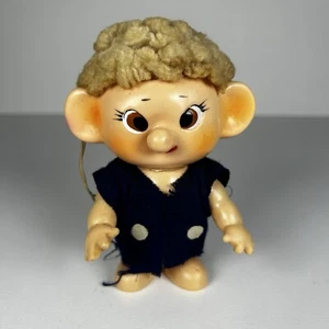 Troll Elf Doll 4.5” Made In Japan Figure Movable Arms Vinyl Pointed Nose Vintage - Picture 1 of 9