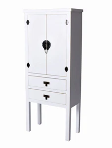 Chinesischer Hochzeitsschrank Weiss Schrank Landhausstil Kommode Flurschrank neu - Bild 1 von 6