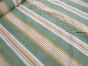 Benartex HOme Athena Stripe Upholstery Fabric BTY Yellow/Green 100% Cotton - Picture 1 of 4