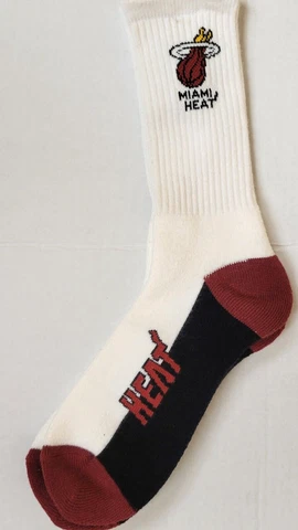 NBA Miami Heat Men's Socks, New (506-CREW) Cover