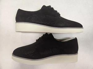 Softwalk Willis Wedged Oxfords, Black Perf, Women's Size 7 (F8D-2740) - Picture 1 of 12