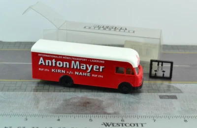 Brekina 57613 Old Timer Magirus Deutz Transport Truck Red 1:87 HO Scale  - Image 1 of 2