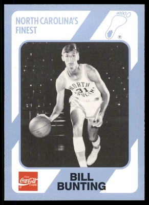 1989 Collegiate Collection Coca-Cola - Bill Bunting #92 North Carolina's Finest - Image 1 of 2