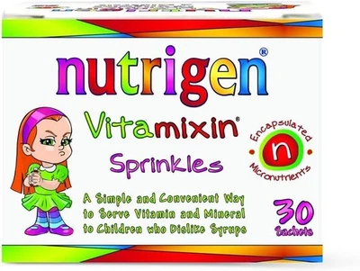 Nutrigen Vitamixin Sprinkles – multivitamin and Mineral Powder 30 sachets