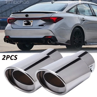 Chrome For Toyota Avalon Sedan Exhaust Pipe Rear Tail Muffler Stainless SteelTip Foto 1 de 4