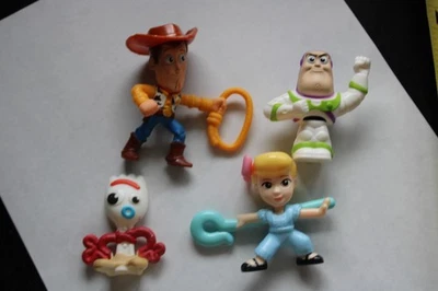 2019 McDONALD'S TOY STORY 4 HAPPY MEAL TOYS Woody Buzz Forky BoPeep Lot - Image 1 of 4